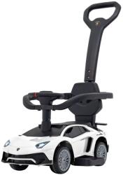 Inlea4Fun Lábbal hajtós gyerekjármű Lamborghini Aventador SV - fehér (RA-ZDN.A8810P.BIA)