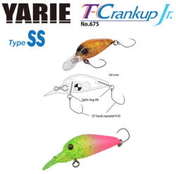 Yarie Jespa YARIE 675 T-CRANKUP JR TYPE SS 2.8mm 2.1gr C34 Go Go Chart (HF3619)