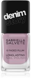 Gabriella Salvete Denim Story hosszantartó körömlakk árnyalat 06 Faded Plum 11 ml