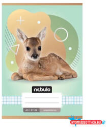  Füzet, A5, kockás, 27-32, Állatos minták, 16 db/csomag Nebulo (55824)