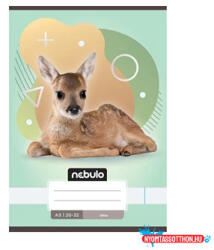  Füzet, A5, sima, 20-32, Állatos minták, 16 db/csomag Nebulo (55825)