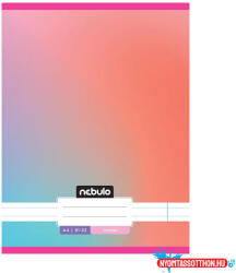 Füzet, A4, vonalas, 81-32, Monochrome és Gradient minták I. , 12 db/csomag Nebulo (55844)