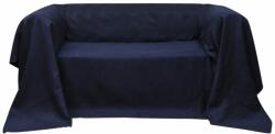 vidaXL Micro-suede Couch Slipcover Navy Blue 270 x 350 cm (130900)