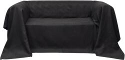 vidaXL Micro-suede Couch Slipcover Anthracite 210 x 280 cm (130896)