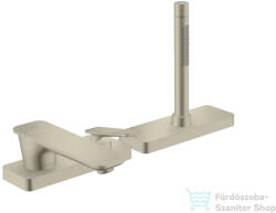 Hansgrohe AXOR CITTERIO C 3 üléses kádtöltő csaptelep zuhanyszettel, rombuszmetszéses fogantyúval, alaptest nélkül, szálcsiszolt nikkel 49431820 (49431820)