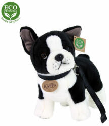 Rappa Caine de pluș buldog francez în lesă în picioare 23 cm ECO-FRIENDLY (204416)