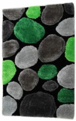 KONDELA Szőnyeg Kavics típus 1 120x180 cm - zöld/szürke / fekete