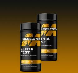 MuscleTech - ALPHA TEST - MAXIMUM STRENGTH TESTOSTERONE BOOSTER - 2 x 120 KAPSZULA