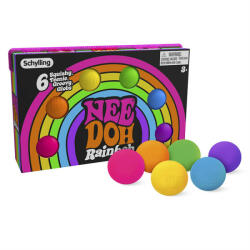 Schylling NeeDoh szivárványos squishy golyók 6 db (SYRBTND)