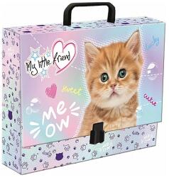 St. Majewski My Little Friend cicás fogantyús irattartó XL - Pastel Kitty