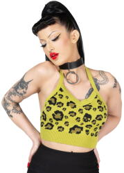 KILLSTAR Maiou femei (top) KILLSTAR - Skulleo Halter - Verde - KSRA010891