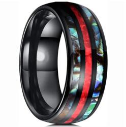  RE-32098 Gyűrű - Fekete/Piros/69mm