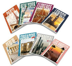 Pigna Füzet Pigna Post Cards A/4 tűzött 42 lapos kockás (02330635M) - papir-bolt