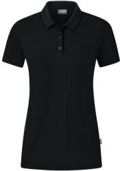 Jako Organic Stretch Polo Shirt Schwarz F800 Póló ingek c6321-800 Méret 40 - weplayhandball