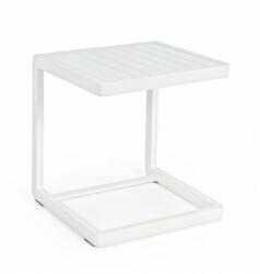 Bizzotto Set 2 masute aluminiu alb Konnor 40x40x45 cm (0662287)