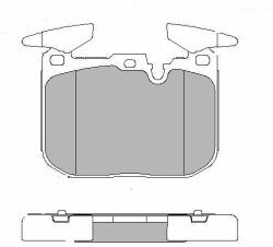 MOTAQUIP set placute frana, frana disc MOTAQUIP LVXL1733 (LVXL1733)