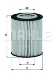 MAHLE Filtru ulei MAHLE ORIGINAL OX 433D (OX 433D)