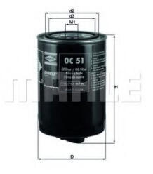 MAHLE Filtru ulei MAHLE ORIGINAL OC 51 (OC 51)