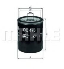 MAHLE Filtru ulei MAHLE ORIGINAL OC 478 (OC 478)