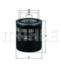 MAHLE Filtru ulei MAHLE ORIGINAL OC 238 (OC 238)