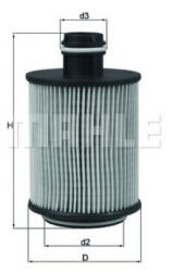 MAHLE Filtru ulei MAHLE ORIGINAL OX 559D (OX 559D)