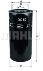 MAHLE Filtru ulei MAHLE ORIGINAL OC 60 (OC 60)