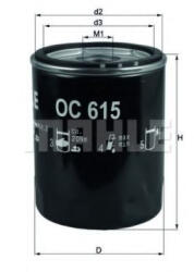 MAHLE Filtru ulei MAHLE ORIGINAL OC 615 (OC 615)