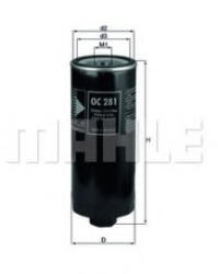 MAHLE Filtru ulei MAHLE ORIGINAL OC 281 (OC 281)
