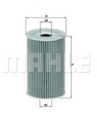 MAHLE Filtru ulei MAHLE ORIGINAL OX 351D (OX 351D)