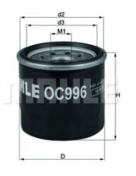 MAHLE Filtru ulei MAHLE ORIGINAL OC 996 (OC 996)