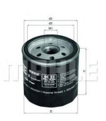 MAHLE Filtru ulei MAHLE ORIGINAL OC 21 (OC 21)