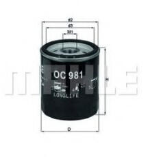 MAHLE Filtru ulei MAHLE ORIGINAL OC 981 (OC 981)