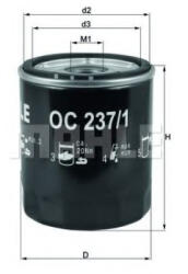 MAHLE Filtru ulei MAHLE ORIGINAL OC 237 1 (OC 237/1)