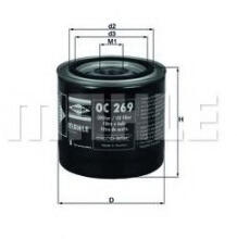 MAHLE Filtru ulei MAHLE ORIGINAL OC 269 (OC 269)