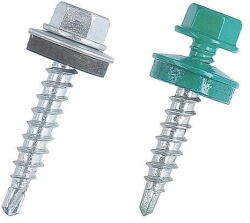 STARK FIX Surub autoforant STARKFIX, cu cap hexagonal si saiba EPDM, 4, 8x35, RAL8017, 250buc (515922) - pcone