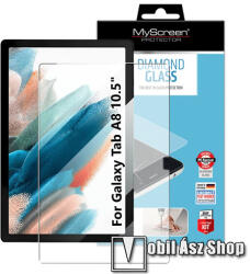 MyScreen DIAMOND GLASS előlap védő karcálló edzett üveg - ÁTLÁTSZÓ - 9H, 0.33 mm, A teljes felületén tapad, a képernyő sík részét védi - SAMSUNG Galaxy Tab A8 10.5 (2021) (SM-X200/SM-X205) (MD6325TG TAB)