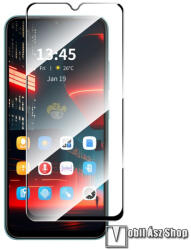 ENKAY előlap védő karcálló edzett üveg - FEKETE - 0, 26mm, 9H, A teljes felületén tapad, A teljes kijelzőt védi - Tecno Spark 10 5G (KI8)