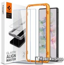 Spigen ALM FC előlap védő karcálló edzett üveg - ÁTLÁTSZÓ - 2db, 2.5D, 9H, A képernyő sík részét védi - Google Pixel 7 - AGL05199 (AGL05199)