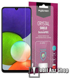 MyScreen CRYSTAL BacteriaFREE képernyővédő fólia - CRYSTAL - 1db, törlőkendővel, antibakteriális, A képernyő sík részét védi! - SAMSUNG Galaxy A22 4G / M22 (M5767CCBF)