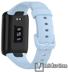 Okosóra szíj - VILÁGOSKÉK - szilikon, állítható - Xiaomi Mi Band 7 Pro
