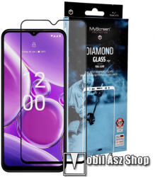 MyScreen DIAMOND GLASS EDGE előlap védő karcálló edzett üveg - FEKETE - 9H, 0.33 mm, A teljes felületén tapad, a teljes képernyőt védi - NOKIA G42 / G310 5G (MD7882TG DEFG BLACK)