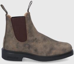 Blundstone bőr bokacsizma 1306 barna, női, lapos talpú - barna Női 47