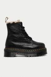 Dr. Martens bőr bakancs 25637001 Jadon Fl fekete, téliesített, platformos - fekete Női 38