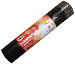 Glossy Szemeteszsák önzáró szalaggal 60 liter 58 x 68 cm 10 db/tekercs Glossy fekete (K-11123-0251) - irodaitermekek