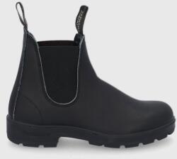 Blundstone bőr bokacsizma 510 fekete, női, lapos talpú - fekete Női 42