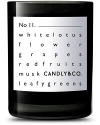 Candly illatgyertya szójaviaszból No. 11 White Lotus & Musk - fekete Univerzális méret