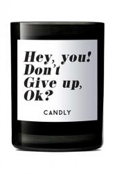 Candly illatgyertya szójaviaszból Hey, you? Don't give up, ok? 250 g - fekete Univerzális méret