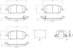 BREMBO fékbetétkészlet, tárcsafék BREMBO P 49 067 (P 49 067)