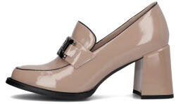 Filippo Pantofi dama, Filippo, DP4901-24-BE-Bej, elegant, piele naturala, cu toc, bej (Marime: 37)