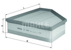 MAHLE Filtru aer MAHLE ORIGINAL LX 1640 (LX 1640)